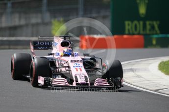 World © Octane Photographic Ltd. Formula 1 - Hungarian Grand Prix Practice 1. Sergio Perez - Sahara Force India VJM10. Hungaroring, Budapest, Hungary. Friday 28th July 2017. Digital Ref:1899CB1L9051