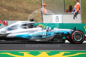 World © Octane Photographic Ltd. Formula 1 - Hungarian Grand Prix Practice 1. Lewis Hamilton - Mercedes AMG Petronas F1 W08 EQ Energy+. Hungaroring, Budapest, Hungary. Friday 28th July 2017. Digital Ref:1899CB1L9136