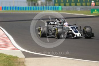 World © Octane Photographic Ltd. Formula 1 - Hungarian Grand Prix Practice 1. Romain Grosjean - Haas F1 Team VF-17. Hungaroring, Budapest, Hungary. Friday 28th July 2017. Digital Ref:1899CB1L9168