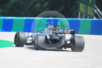 World © Octane Photographic Ltd. Formula 1 - Hungarian Grand Prix Practice 1. Romain Grosjean - Haas F1 Team VF-17. Hungaroring, Budapest, Hungary. Friday 28th July 2017. Digital Ref:1899CB1L9178