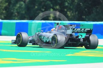 World © Octane Photographic Ltd. Formula 1 - Hungarian Grand Prix Practice 1. Romain Grosjean - Haas F1 Team VF-17. Hungaroring, Budapest, Hungary. Friday 28th July 2017. Digital Ref:1899CB1L9184