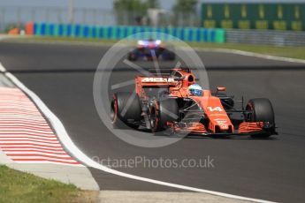 World © Octane Photographic Ltd. Formula 1 - Hungarian Grand Prix Practice 1. Fernando Alonso - McLaren Honda MCL32. Hungaroring, Budapest, Hungary. Friday 28th July 2017. Digital Ref:1899CB1L9222