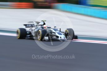 World © Octane Photographic Ltd. Formula 1 - Hungarian Grand Prix Practice 1. Antonio Giovinazzi - Haas F1 Team VF-17. Hungaroring, Budapest, Hungary. Friday 28th July 2017. Digital Ref:1899CB2D0874