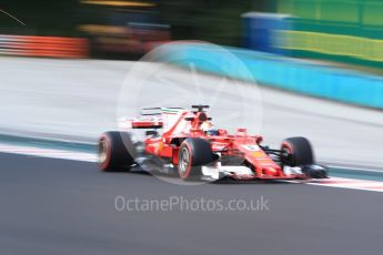 World © Octane Photographic Ltd. Formula 1 - Hungarian Grand Prix Practice 1. Sebastian Vettel - Scuderia Ferrari SF70H. Hungaroring, Budapest, Hungary. Friday 28th July 2017. Digital Ref:1899CB2D0891