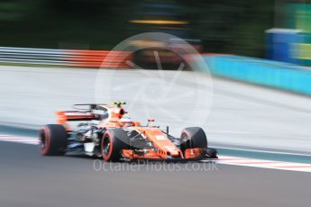 World © Octane Photographic Ltd. Formula 1 - Hungarian Grand Prix Practice 1. Stoffel Vandoorne - McLaren Honda MCL32. Hungaroring, Budapest, Hungary. Friday 28th July 2017. Digital Ref:1899CB2D0896