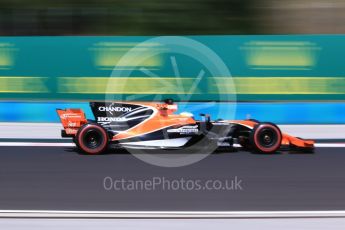 World © Octane Photographic Ltd. Formula 1 - Hungarian Grand Prix Practice 1. Fernando Alonso - McLaren Honda MCL32. Hungaroring, Budapest, Hungary. Friday 28th July 2017. Digital Ref:1899CB2D0965