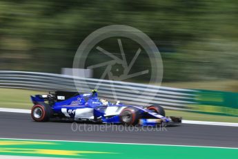 World © Octane Photographic Ltd. Formula 1 - Hungarian Grand Prix Practice 1. Pascal Wehrlein – Sauber F1 Team C36. Hungaroring, Budapest, Hungary. Friday 28th July 2017. Digital Ref:1899CB2D1023