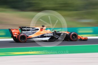 World © Octane Photographic Ltd. Formula 1 - Hungarian Grand Prix Practice 1. Fernando Alonso - McLaren Honda MCL32. Hungaroring, Budapest, Hungary. Friday 28th July 2017. Digital Ref:1899CB2D1042
