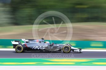 World © Octane Photographic Ltd. Formula 1 - Hungarian Grand Prix Practice 1. Romain Grosjean - Haas F1 Team VF-17. Hungaroring, Budapest, Hungary. Friday 28th July 2017. Digital Ref:1899CB2D1073