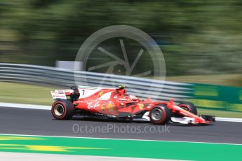 World © Octane Photographic Ltd. Formula 1 - Hungarian Grand Prix Practice 1. Kimi Raikkonen - Scuderia Ferrari SF70H. Hungaroring, Budapest, Hungary. Friday 28th July 2017. Digital Ref:1899CB2D1077