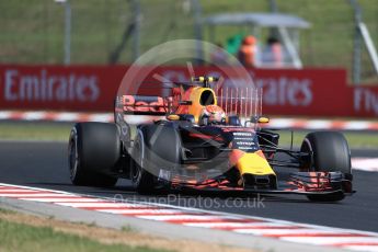 World © Octane Photographic Ltd. Formula 1 - Hungarian Grand Prix Practice 1. Max Verstappen - Red Bull Racing RB13. Hungaroring, Budapest, Hungary. Friday 28th July 2017. Digital Ref: