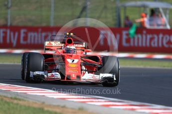 World © Octane Photographic Ltd. Formula 1 - Hungarian Grand Prix Practice 1. Kimi Raikkonen - Scuderia Ferrari SF70H. Hungaroring, Budapest, Hungary. Friday 28th July 2017. Digital Ref: