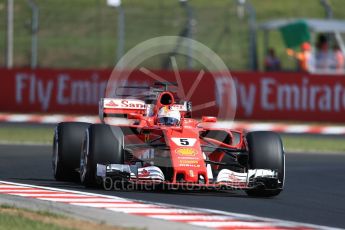 World © Octane Photographic Ltd. Formula 1 - Hungarian Grand Prix Practice 1. Sebastian Vettel - Scuderia Ferrari SF70H. Hungaroring, Budapest, Hungary. Friday 28th July 2017. Digital Ref: