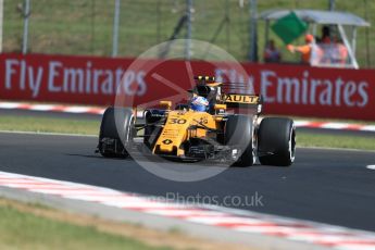 World © Octane Photographic Ltd. Formula 1 - Hungarian Grand Prix Practice 1. Jolyon Palmer - Renault Sport F1 Team R.S.17. Hungaroring, Budapest, Hungary. Friday 28th July 2017. Digital Ref: