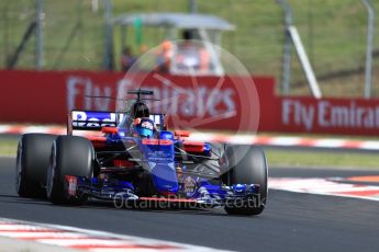 World © Octane Photographic Ltd. Formula 1 - Hungarian Grand Prix Practice 1. Carlos Sainz - Scuderia Toro Rosso STR12. Hungaroring, Budapest, Hungary. Friday 28th July 2017. Digital Ref:1899LB1D6366