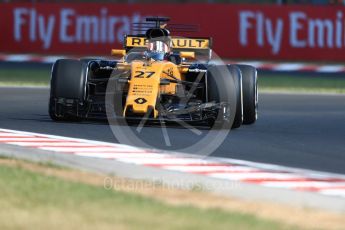 World © Octane Photographic Ltd. Formula 1 - Hungarian Grand Prix Practice 1. Nico Hulkenberg - Renault Sport F1 Team R.S.17. Hungaroring, Budapest, Hungary. Friday 28th July 2017. Digital Ref:1899LB1D6400