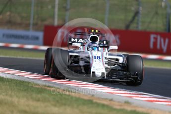 World © Octane Photographic Ltd. Formula 1 - Hungarian Grand Prix Practice 1. Lance Stroll - Williams Martini Racing FW40. Hungaroring, Budapest, Hungary. Friday 28th July 2017. Digital Ref:1899LB1D6702