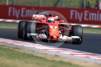World © Octane Photographic Ltd. Formula 1 - Hungarian Grand Prix Practice 1. Sebastian Vettel - Scuderia Ferrari SF70H. Hungaroring, Budapest, Hungary. Friday 28th July 2017. Digital Ref:1899LB1D6737