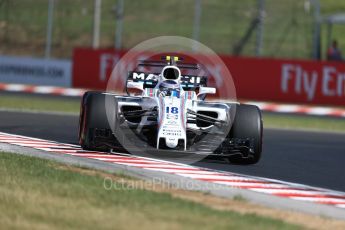 World © Octane Photographic Ltd. Formula 1 - Hungarian Grand Prix Practice 1. Lance Stroll - Williams Martini Racing FW40. Hungaroring, Budapest, Hungary. Friday 28th July 2017. Digital Ref:1899LB1D6898