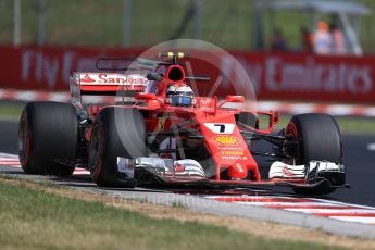 World © Octane Photographic Ltd. Formula 1 - Hungarian Grand Prix Practice 1. Kimi Raikkonen - Scuderia Ferrari SF70H. Hungaroring, Budapest, Hungary. Friday 28th July 2017. Digital Ref:1899LB1D6907