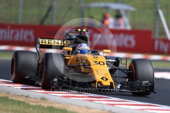 World © Octane Photographic Ltd. Formula 1 - Hungarian Grand Prix Practice 1. Jolyon Palmer - Renault Sport F1 Team R.S.17. Hungaroring, Budapest, Hungary. Friday 28th July 2017. Digital Ref:1899LB1D6927