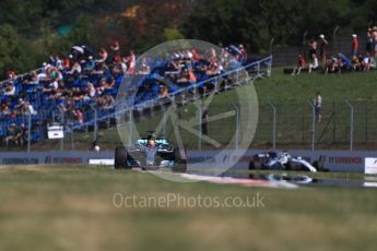 World © Octane Photographic Ltd. Formula 1 - Hungarian Grand Prix Practice 1. Lewis Hamilton - Mercedes AMG Petronas F1 W08 EQ Energy+ and Felipe Massa - Williams Martini Racing FW40. Hungaroring, Budapest, Hungary. Friday 28th July 2017. Digital Ref:1899LB1D7134