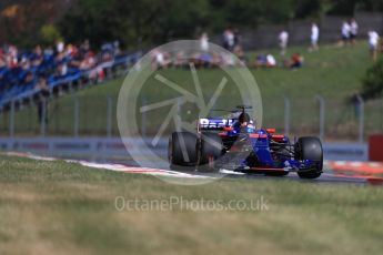 World © Octane Photographic Ltd. Formula 1 - Hungarian Grand Prix Practice 1. Daniil Kvyat - Scuderia Toro Rosso STR12. Hungaroring, Budapest, Hungary. Friday 28th July 2017. Digital Ref:1899LB1D7342