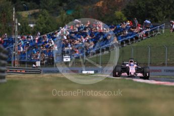 World © Octane Photographic Ltd. Formula 1 - Hungarian Grand Prix Practice 1. Sergio Perez - Sahara Force India VJM10. Hungaroring, Budapest, Hungary. Friday 28th July 2017. Digital Ref:1899LB1D7368