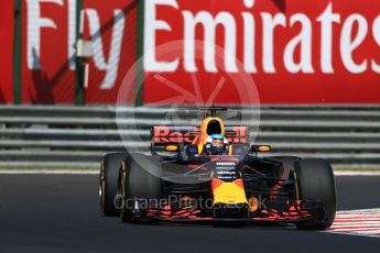 World © Octane Photographic Ltd. Formula 1 - Hungarian Grand Prix Practice 1. Daniel Ricciardo - Red Bull Racing RB13. Hungaroring, Budapest, Hungary. Friday 28th July 2017. Digital Ref:1899LB1D7412