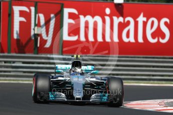 World © Octane Photographic Ltd. Formula 1 - Hungarian Grand Prix Practice 1. Valtteri Bottas - Mercedes AMG Petronas F1 W08 EQ Energy+. Hungaroring, Budapest, Hungary. Friday 28th July 2017. Digital Ref:1899LB1D7439