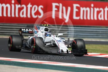 World © Octane Photographic Ltd. Formula 1 - Hungarian Grand Prix Practice 1. Lance Stroll - Williams Martini Racing FW40. Hungaroring, Budapest, Hungary. Friday 28th July 2017. Digital Ref:1899LB1D7569