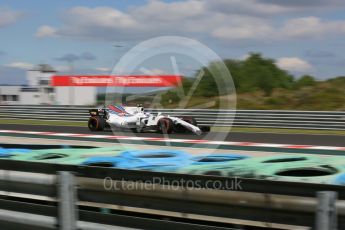 World © Octane Photographic Ltd. Formula 1 - Hungarian Grand Prix Practice 1. Lance Stroll - Williams Martini Racing FW40. Hungaroring, Budapest, Hungary. Friday 28th July 2017. Digital Ref:1899LB5D2369