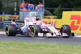 World © Octane Photographic Ltd. Formula 1 - Hungarian Grand Prix Practice 2. Esteban Ocon - Sahara Force India VJM10. Hungaroring, Budapest, Hungary. Friday 28th July 2017. Digital Ref:1901CB1L9368