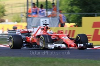 World © Octane Photographic Ltd. Formula 1 - Hungarian Grand Prix Practice 2. Sebastian Vettel - Scuderia Ferrari SF70H. Hungaroring, Budapest, Hungary. Friday 28th July 2017. Digital Ref:1901CB1L9385