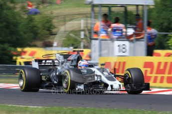 World © Octane Photographic Ltd. Formula 1 - Hungarian Grand Prix Practice 2. Romain Grosjean - Haas F1 Team VF-17. Hungaroring, Budapest, Hungary. Friday 28th July 2017. Digital Ref:1901CB1L9410