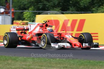 World © Octane Photographic Ltd. Formula 1 - Hungarian Grand Prix Practice 2. Kimi Raikkonen - Scuderia Ferrari SF70H. Hungaroring, Budapest, Hungary. Friday 28th July 2017. Digital Ref:1901CB1L9427