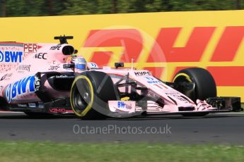 World © Octane Photographic Ltd. Formula 1 - Hungarian Grand Prix Practice 2. Sergio Perez - Sahara Force India VJM10. Hungaroring, Budapest, Hungary. Friday 28th July 2017. Digital Ref:1901CB1L9476