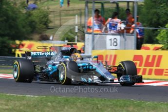 World © Octane Photographic Ltd. Formula 1 - Hungarian Grand Prix Practice 2. Lewis Hamilton - Mercedes AMG Petronas F1 W08 EQ Energy+. Hungaroring, Budapest, Hungary. Friday 28th July 2017. Digital Ref:1901CB1L9486