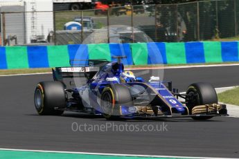 World © Octane Photographic Ltd. Formula 1 - Hungarian Grand Prix Practice 2. Marcus Ericsson – Sauber F1 Team C36. Hungaroring, Budapest, Hungary. Friday 28th July 2017. Digital Ref:1901CB1L9517