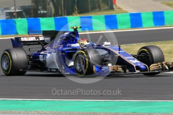 World © Octane Photographic Ltd. Formula 1 - Hungarian Grand Prix Practice 2. Pascal Wehrlein – Sauber F1 Team C36. Hungaroring, Budapest, Hungary. Friday 28th July 2017. Digital Ref:1901CB1L9527