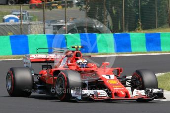 World © Octane Photographic Ltd. Formula 1 - Hungarian Grand Prix Practice 2. Kimi Raikkonen - Scuderia Ferrari SF70H. Hungaroring, Budapest, Hungary. Friday 28th July 2017. Digital Ref:1901CB1L9537