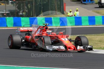 World © Octane Photographic Ltd. Formula 1 - Hungarian Grand Prix Practice 2. Kimi Raikkonen - Scuderia Ferrari SF70H. Hungaroring, Budapest, Hungary. Friday 28th July 2017. Digital Ref:1901CB1L9556