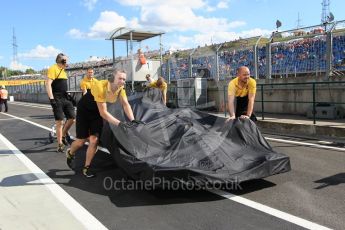 World © Octane Photographic Ltd. Formula 1 - Hungarian Grand Prix Practice 2. Jolyon Palmer - Renault Sport F1 Team R.S.17. Hungaroring, Budapest, Hungary. Friday 28th July 2017. Digital Ref:1901CB1L9659