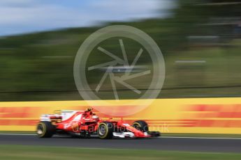 World © Octane Photographic Ltd. Formula 1 - Hungarian Grand Prix Practice 2. Kimi Raikkonen - Scuderia Ferrari SF70H. Hungaroring, Budapest, Hungary. Friday 28th July 2017. Digital Ref:1901CB2D1140