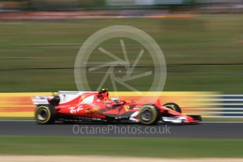 World © Octane Photographic Ltd. Formula 1 - Hungarian Grand Prix Practice 2. Kimi Raikkonen - Scuderia Ferrari SF70H. Hungaroring, Budapest, Hungary. Friday 28th July 2017. Digital Ref:1901CB2D1142