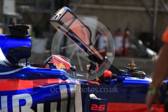 World © Octane Photographic Ltd. Formula 1 - Hungarian Grand Prix Practice 2. Daniil Kvyat - Scuderia Toro Rosso STR12. Hungaroring, Budapest, Hungary. Friday 28th July 2017. Digital Ref:1901CB2D1274