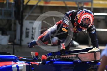 World © Octane Photographic Ltd. Formula 1 - Hungarian Grand Prix Practice 2. Daniil Kvyat - Scuderia Toro Rosso STR12. Hungaroring, Budapest, Hungary. Friday 28th July 2017. Digital Ref:1901CB2D1293