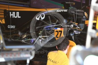 World © Octane Photographic Ltd. Formula 1 - Hungarian Grand Prix Practice 2. Nico Hulkenberg - Renault Sport F1 Team R.S.17. Hungaroring, Budapest, Hungary. Friday 28th July 2017. Digital Ref:1901CB2D1410