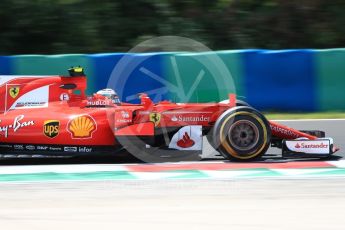 World © Octane Photographic Ltd. Formula 1 - Hungarian Grand Prix Practice 2. Kimi Raikkonen - Scuderia Ferrari SF70H. Hungaroring, Budapest, Hungary. Friday 28th July 2017. Digital Ref:1901LB1D7736