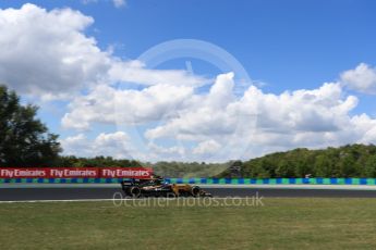 World © Octane Photographic Ltd. Formula 1 - Hungarian Grand Prix Practice 2. Jolyon Palmer - Renault Sport F1 Team R.S.17. Hungaroring, Budapest, Hungary. Friday 28th July 2017. Digital Ref:1901LB1D8102